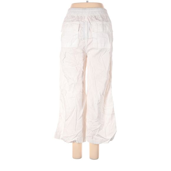 Rick Owens Pants Drawstring Cropped DRKSHDW White Casual Streetwear Relaxed - Picture 3 of 7
